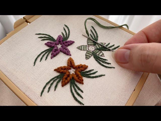 Effortless Flower Embroidery for Beginners: Easy and Beautiful Embroidery Designs/Simple Needle work