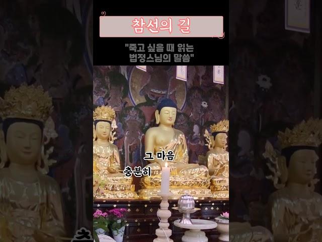  "죽고 싶을 때 읽는 법정스님의 말씀" #법정스님 #희망메시지 #생명존중 #마음치유 #불교명언 #힐링 #위로 #용기 #희망 #나무아미타불 #부처님자비 #생명의소중함 #극복
