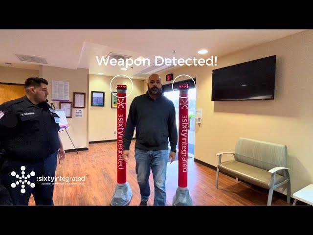 CEIA OPENGATE® Weapons Detection Demo in ER Lobby | 3Sixty Integrated