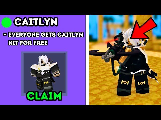 The CAITLYN KIT is NOW FREE! (Roblox Bedwars)