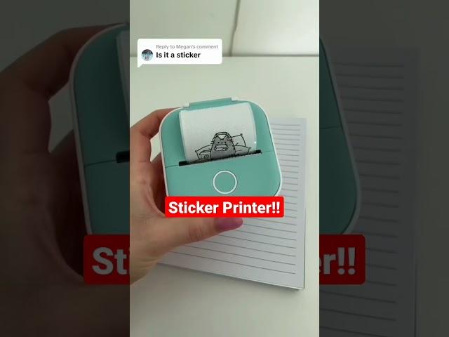 Yes it is an Inkless Sticker printer. It Comes With a free Printing Paper!