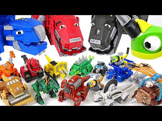 Dinotrux have so many tiny friends! 15 mini dinotrux appeared!! - DuDuPopTOY