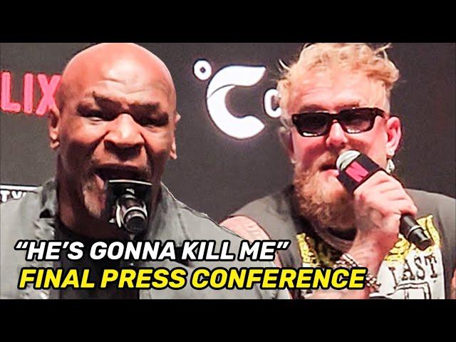 Jake Paul vs Mike Tyson FINAL PRESS CONFERENCE & Face Off | BEST HIGHLIGHTS