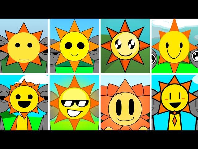 Incredibox - Sprunki but ONLY MR SUN in ALL Different Mods