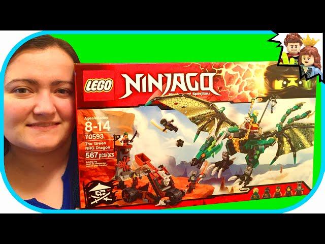 LEGO Ninjago The Green NRG Dragon 70593 Speed Build & Review - BrickQueen