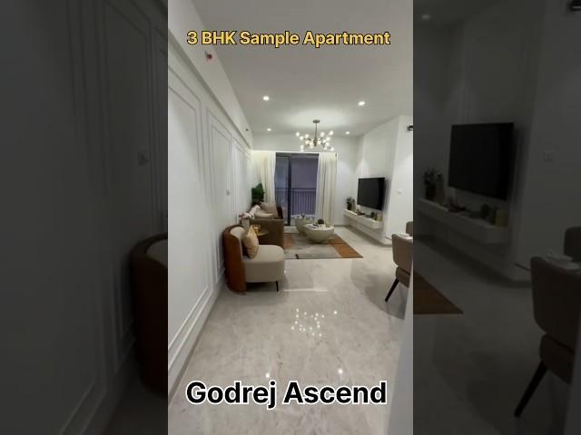 | Godrej Ascent 3 BHK sample flat |3Bhk apartment tour