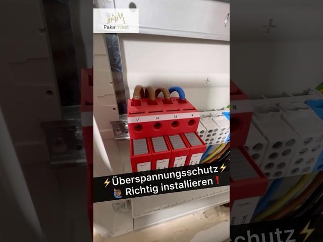 ️Überspannungsschutz ‍️ Richtig installieren️ #elektrik #elektriker #strom #handwerk #elektro