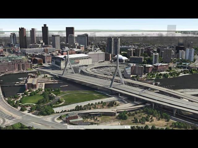 FLYING OVER BOSTON [WITH 3D FLYOVER]