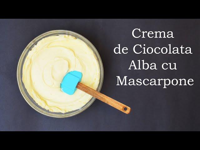 Crema de Ciocolata Alba cu Mascarpone pentru Tort si Prajituri | Robert Eisler