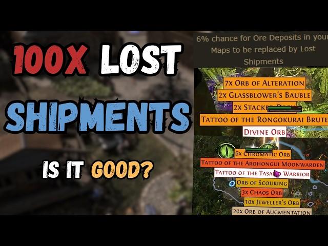 Poe 3.26 - Loot from 100x Lost Shipments - New Lost in Transit Node - Multi Divine Jackpots?