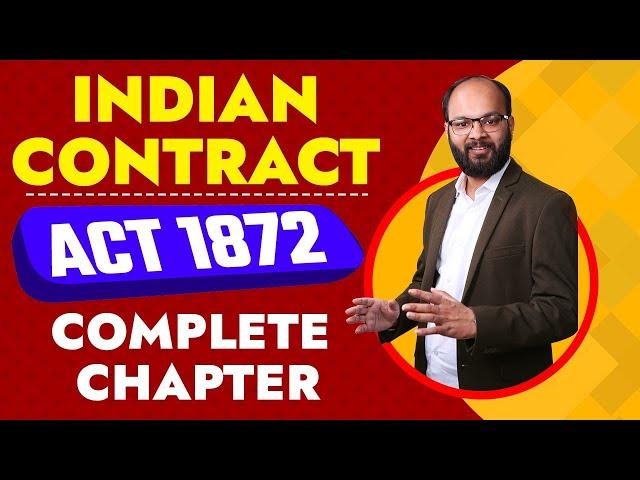 Indian Contract Act 1872 | Business Law Full Chapter | Indian Contract Act 1872 Agreement & Contract