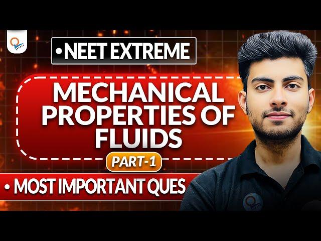 DAY 13 | MECH. PROPERTIES OF FLUIDS QUES PRACTICE FOR NEET | QUALITY SPEAKS