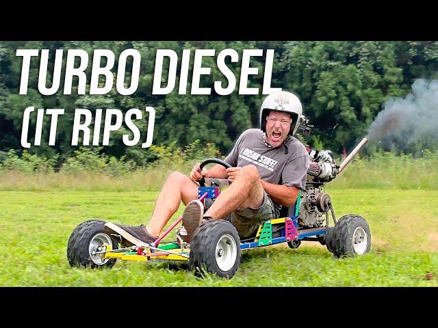 We Turbocharged Our Temu 10HP Diesel Go Kart