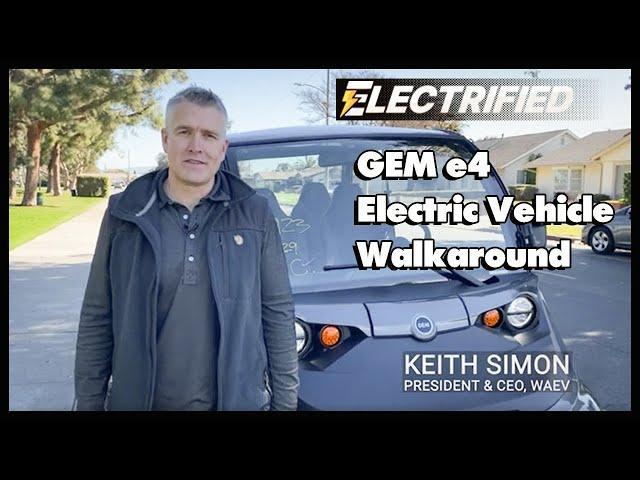 GEM e4 Electric Vehicle Walkaround