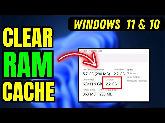 How to Clear Memory Cache Windows 11/10 And  Make Computer Faster (updated)