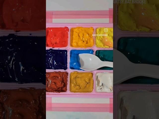 Day11 One Color #artshorts #artist #artprocess #art #gouache #painting #gouachepainting #himigouache