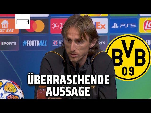 Nach Frage zum BVB überrascht Luka Modrić mit seiner Antwort | Champions League Finale | Real Madrid