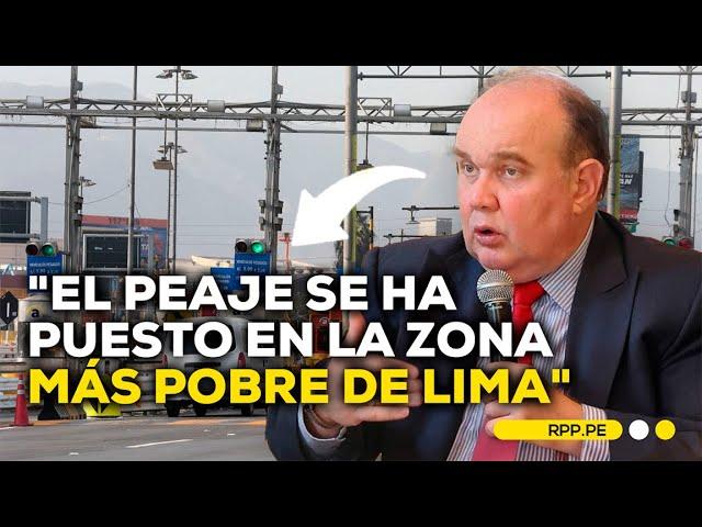 Rafael López Aliaga: "El peaje se ha puesto en la zona más pobre de Lima" #NOTICIASRPP | ENTREVISTA