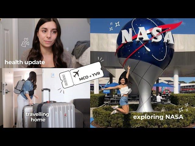 a health update, solo date to NASA, and travelling home from Utopia ️‍🩹