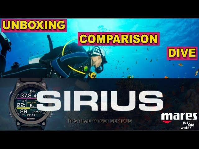 Mares Sirius Dive Computer FULL REVIEW - Unboxing - Comparison - Actual Dive into Deco and Back