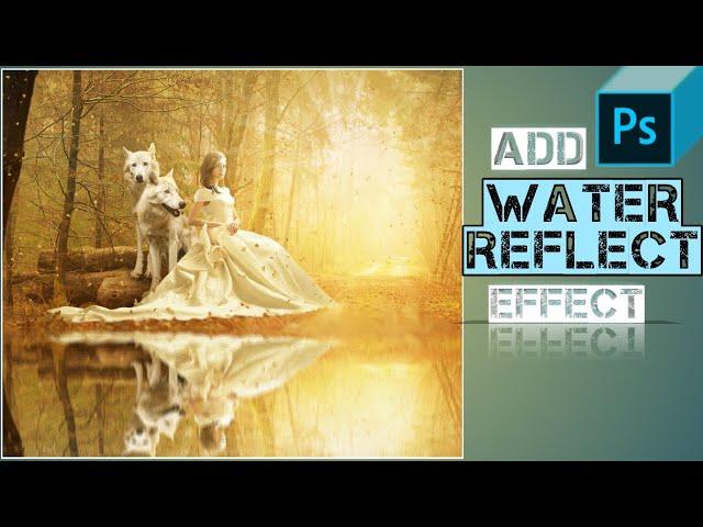 How to Add Water Reflect Effect in photoshop 2021 | #shorts