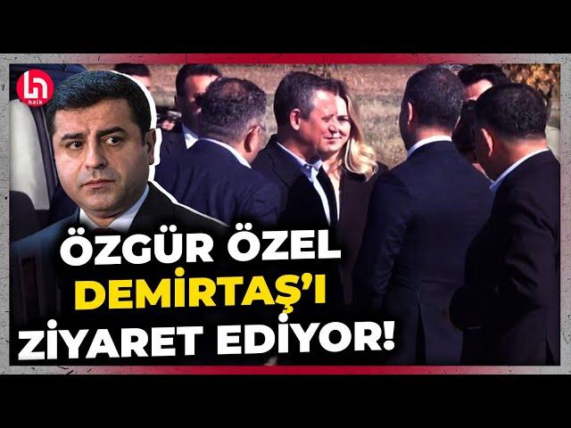 SON DAKİKA! CHP lideri Özgür Özel, Selahattin Demirtaş ile görüşmek için Edirne cezaevine geldi!