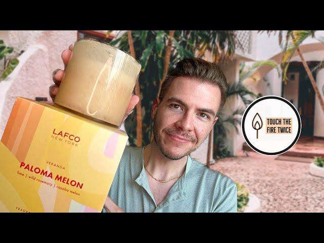Paloma Melon Candle Review | LAFCO NY | TouchTheFireTwice