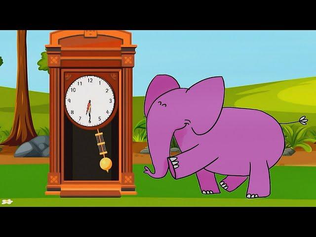 Hickory Dickory Dock | Elephants Family | Little Baby Cat #hickory