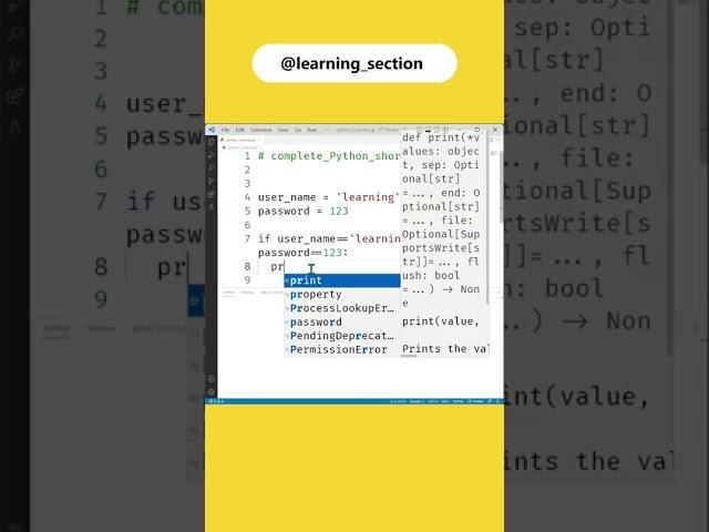 How to check username and password using - If else statement | Learning Section