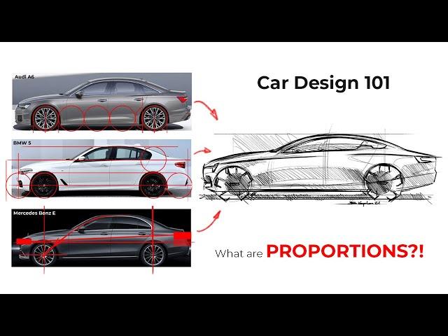 CAR DESIGN 101 - what is PROPORTIONS?! - Sedan #cardesign #automotivedesign #proportions