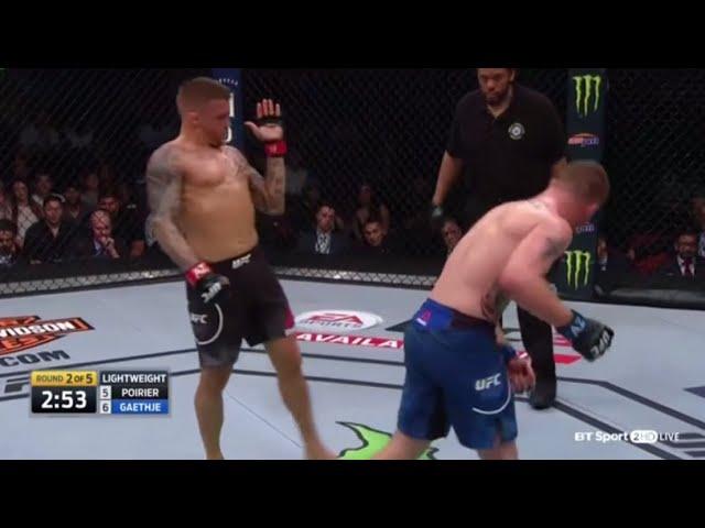 Dustin Poirier showing championship defense against Justin Gaethje.