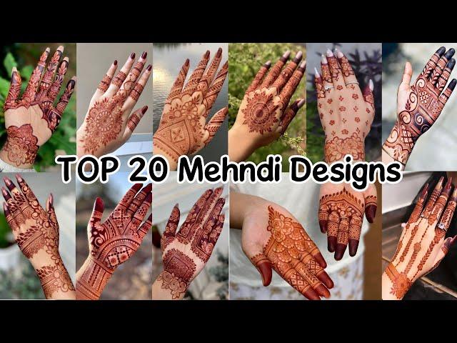 TOP 20 Mehndi Design Photos/Raksha Bandhan Mehndi Design Collection/Beautiful Mehndi Designs 2024