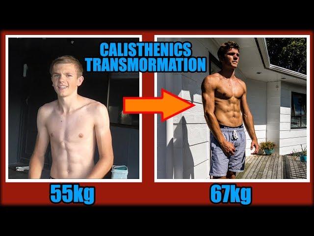 Calisthenics Transformation (1.5 Years) 55kg to 67kg | Tim S Fitness