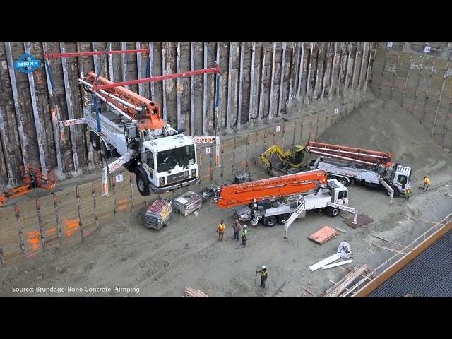 How Airport Station Boxes & Tunnels Project Is Built. Construction Machinery & Equipment In Working