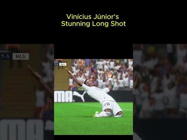 Vinícius Júnior's Long-Distance Shot!  #fifa #fc25 #gamingshorts #fc24 #football#viralvideo