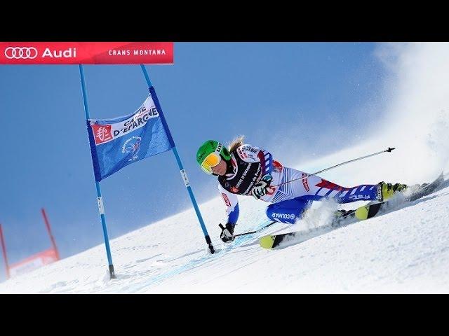 Горные лыжи. Alpine Skiing World Cup. Crans Montana (SUI). Ladies' Super Combined. Slalom