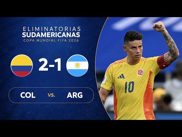 COLOMBIA vs. ARGENTINA [2-1] | RESUMEN | ELIMINATORIAS SUDAMERICANAS | FECHA 8