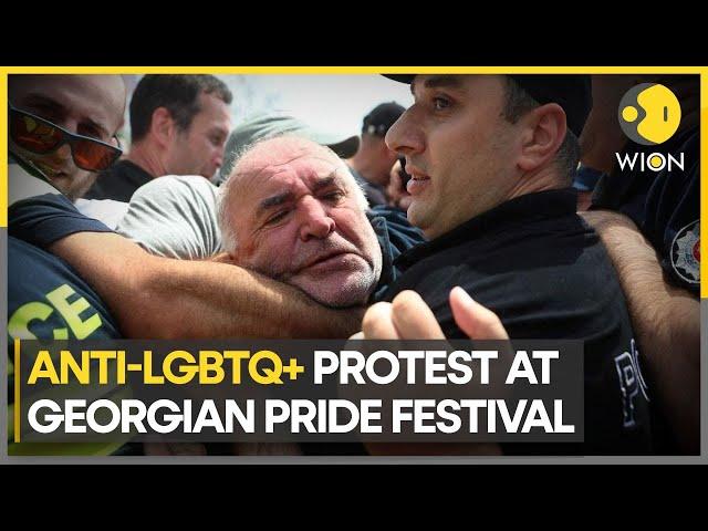 Anti-Gay demonstrators disrupt pride festival in Georgia | Latest News Updates | WION