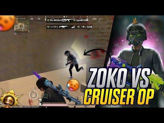 Zoko vs cruiser op fight on live stream  can I kill him ? #pubgmobile #bgmiindia