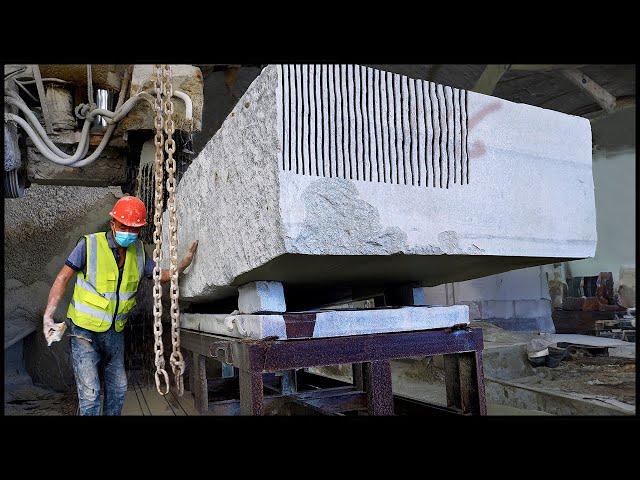 Marble Flooring Production Process! Amazing Cutting Process!