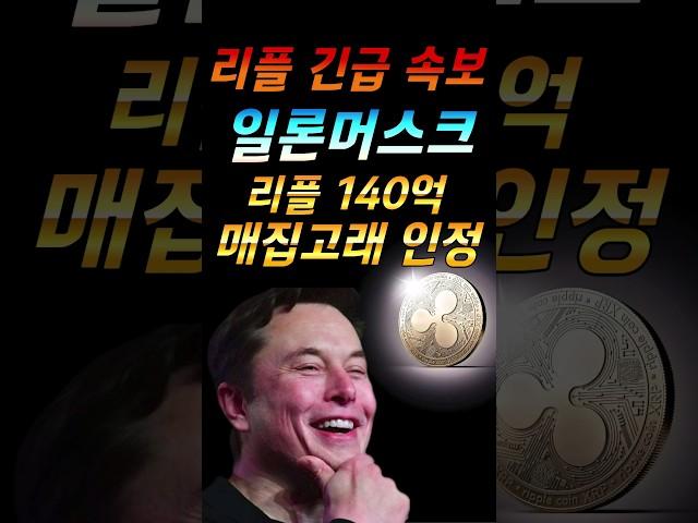 #리플 일론머스크의 리플 계좌 공개 되었다!!