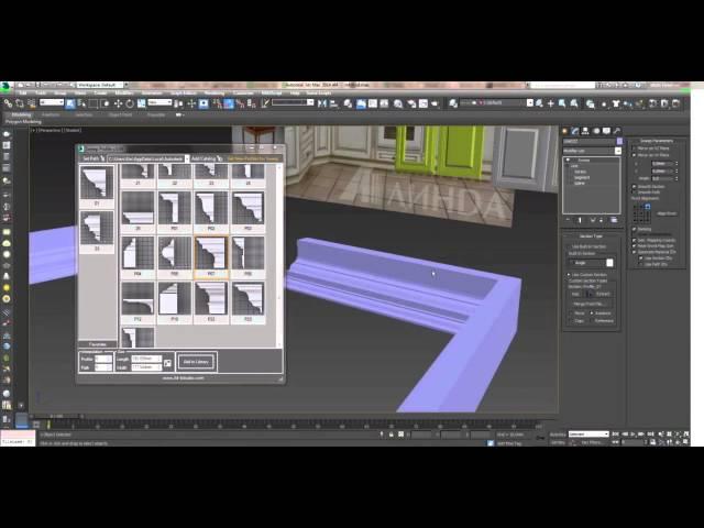 Уроки 3Ds Max  Sweep profile script для создания профилей в 3Dmax