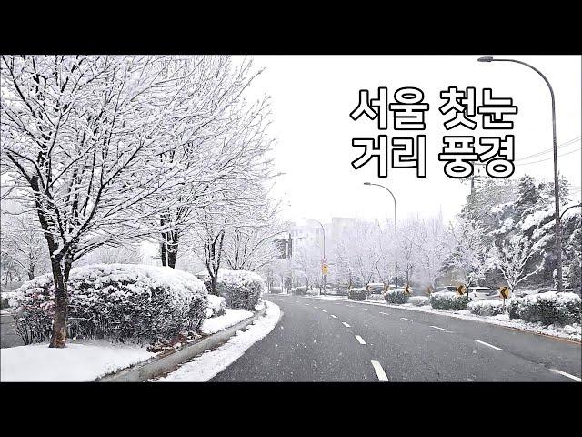 [서울첫눈] 거리풍경, 서울폭설, 설경드라이브 Snow in Seoul