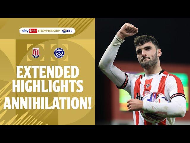 ANNIHILATION! | Stoke City v Portsmouth extended highlights