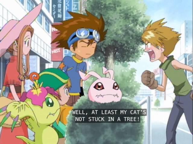 Digimon Funny Car Scene