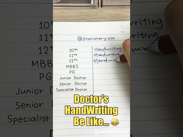 Doctor's handwriting be like... #shorts