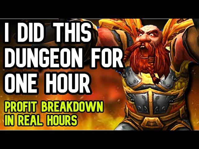 I DID THIS DUNGEON FOR ONE HOUR: Profit breakdown in real hours