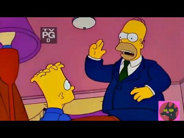 Robar?! No has aprendido nada del que nos da sermones, ese Capitán no sé que! Los Simpson