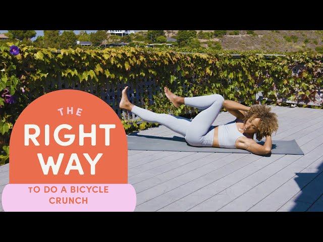 How To Do A Bicycle Crunch | The Right Way | Well+Good