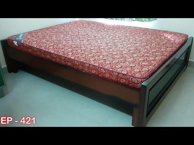 Double cot | bed | wooden cot | queen size cot | king size cot | family cot | EP-421 | sri maari